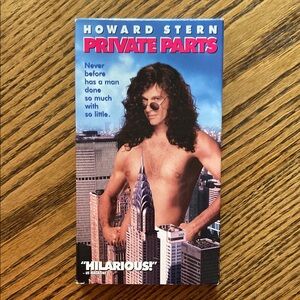 Howard Stern Private Parts VHS Movie 📼